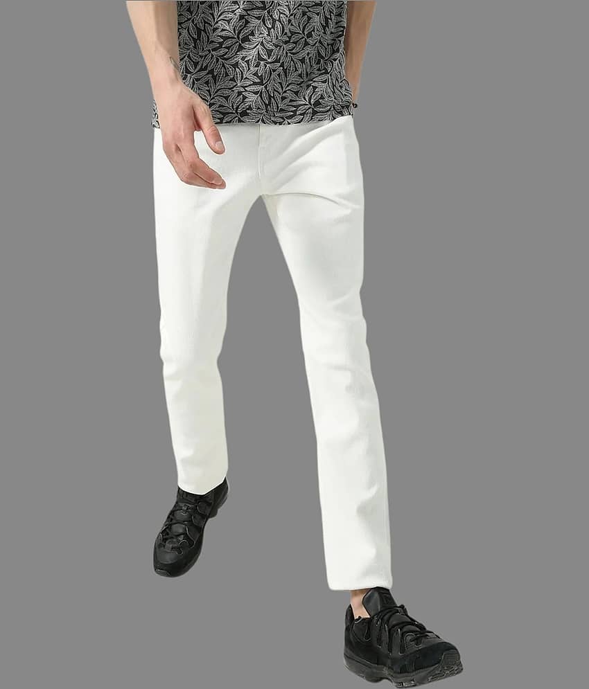 Lawson - White Denim Slim Fit Men's Jeans ( Pack of 1 )
