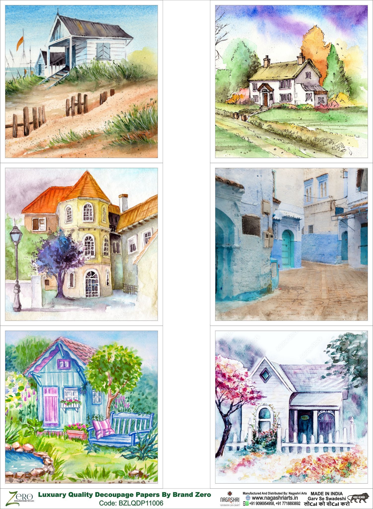 Brand Zero Luxury Speciality Decoupage Paper - BZLQDP11006