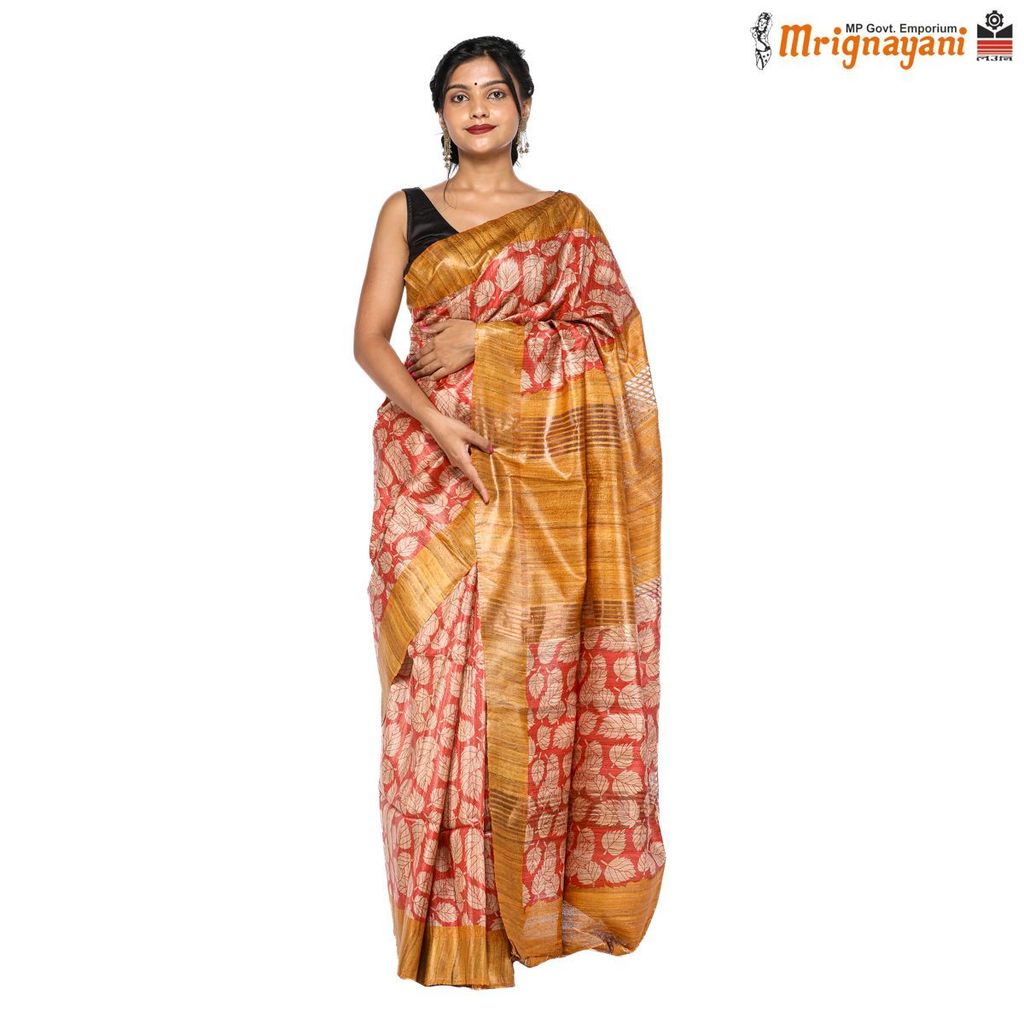 HANDLOOM KOSA SILK SAREE WITH BLOUSE (SKU - 1ST506230522, SAREE-1166) - Sarees | Buy online on ZillyBuy