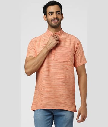 DESHBANDHU DBK - Orange Cotton Men's Regular Kurta ( Pack of 1 )
