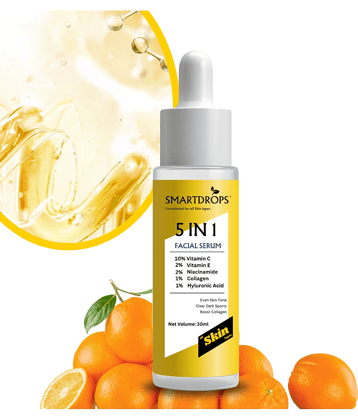 Smartdrops Face Serum Vitamin C Daily Care For All Skin Type ( Pack of 1 )