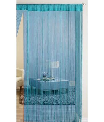 Homefab India Solid Semi-Transparent Rod Pocket Door Curtain 7ft (Pack of 1) - Purple