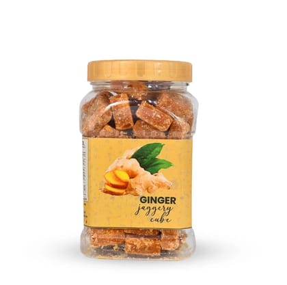 HPK Agro and Foods Ginger Jaggery Cubes Natural Sweetener Rich in Natural Goodness 500 g