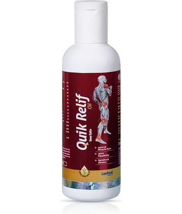 Quik Relif Herbal Ayurvedic Pain Relief Oil Solution for Muscle, Knee and Joint Pain Relief 100ml