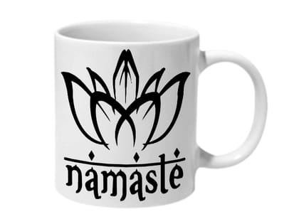 Multicolor Namaste Ceramic Mug