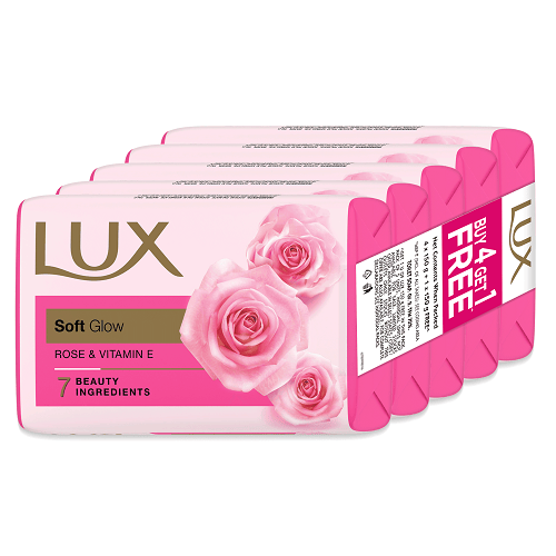 Lux Bathing Soap Soft Glow 150g 4 x 150g