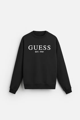 Iconic Logo Guess Mens Sweatshirts-L