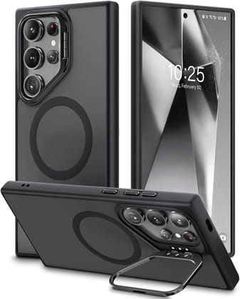 DIZORO TPU Samsung Galaxy S24 Ultra Case Compatible With Mag Safe&Wireless Charging,With Camera Stand,Military Grade Drop Tested,Translucent Hard Back Soft Edge Back Cover(Black) DIZORO TPU Samsung Galaxy S24 Ultra Case Compatible With Mag Safe&Wireless DIZORO TPU Samsung Galaxy S24 Ultra Case Compatible With Mag Safe&Wireless Charging,With Camera Stand,Military Grade Drop Tested,Translucent Hard Back Soft Edge Back Cover(Black) DIZORO TPU Samsung Galaxy S24 Ultra Case Compatible With Mag Safe&Wireless