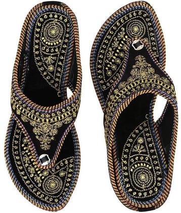 Raj Black Flats