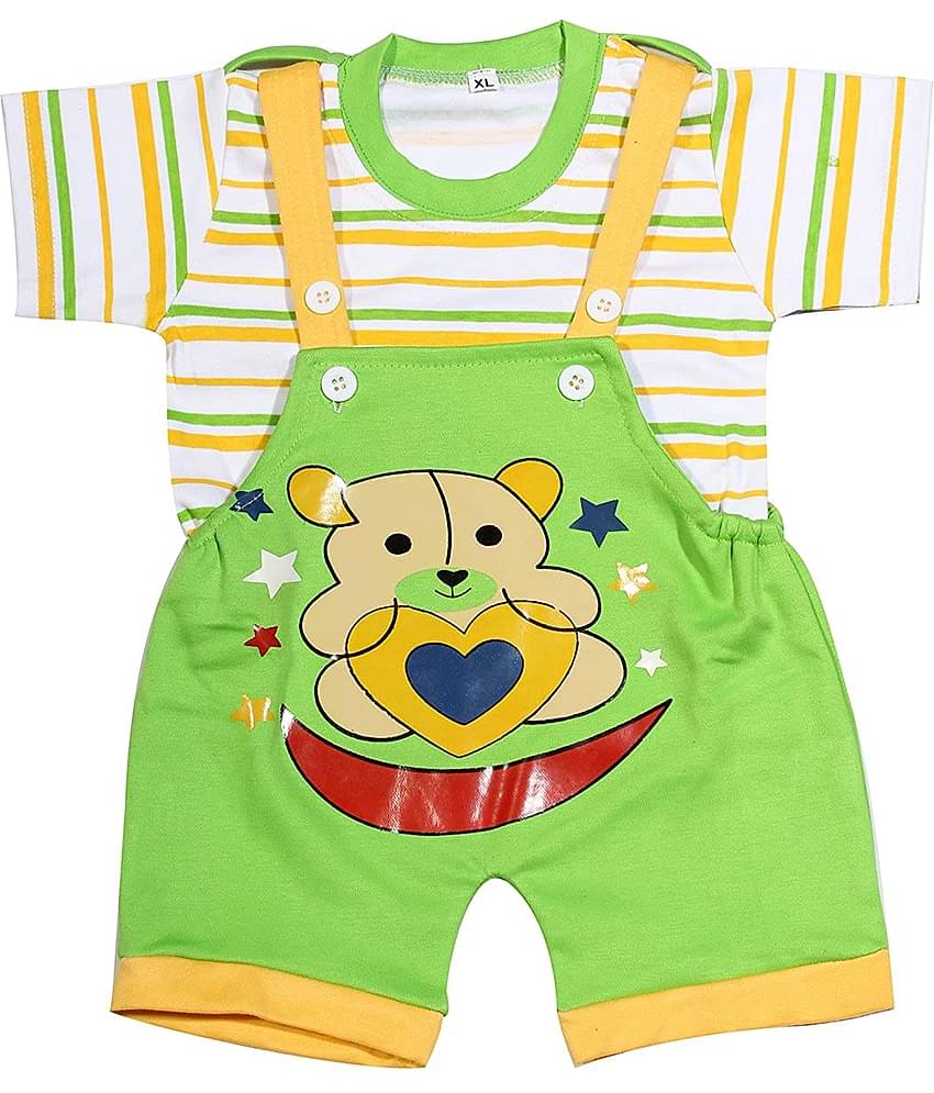 Babeezworld Baby Girls 100% Cotton Bodysuit ( Multi Color )