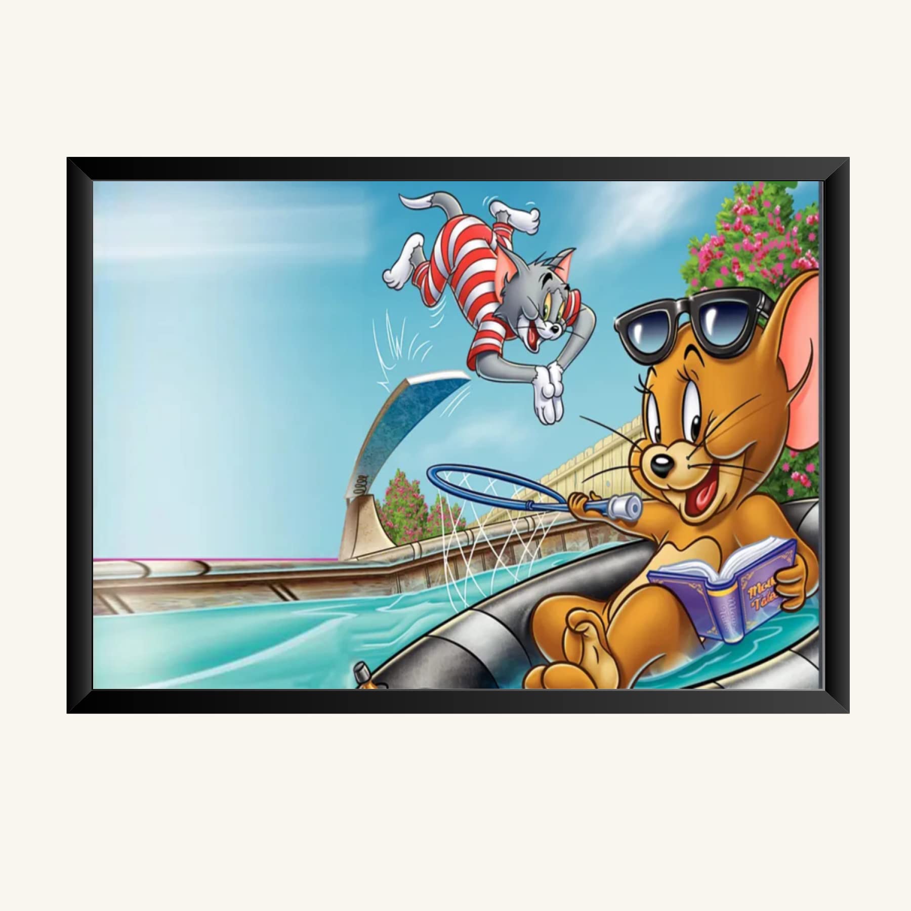 NOKKES Tom And Jerry Photo Frame Wall Poster 8X12 In Printed Poster Photo Paper 300Gsm Photo Frame For Wall Decoration _41