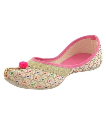 Apratim Pink Ethnic Footwear - None