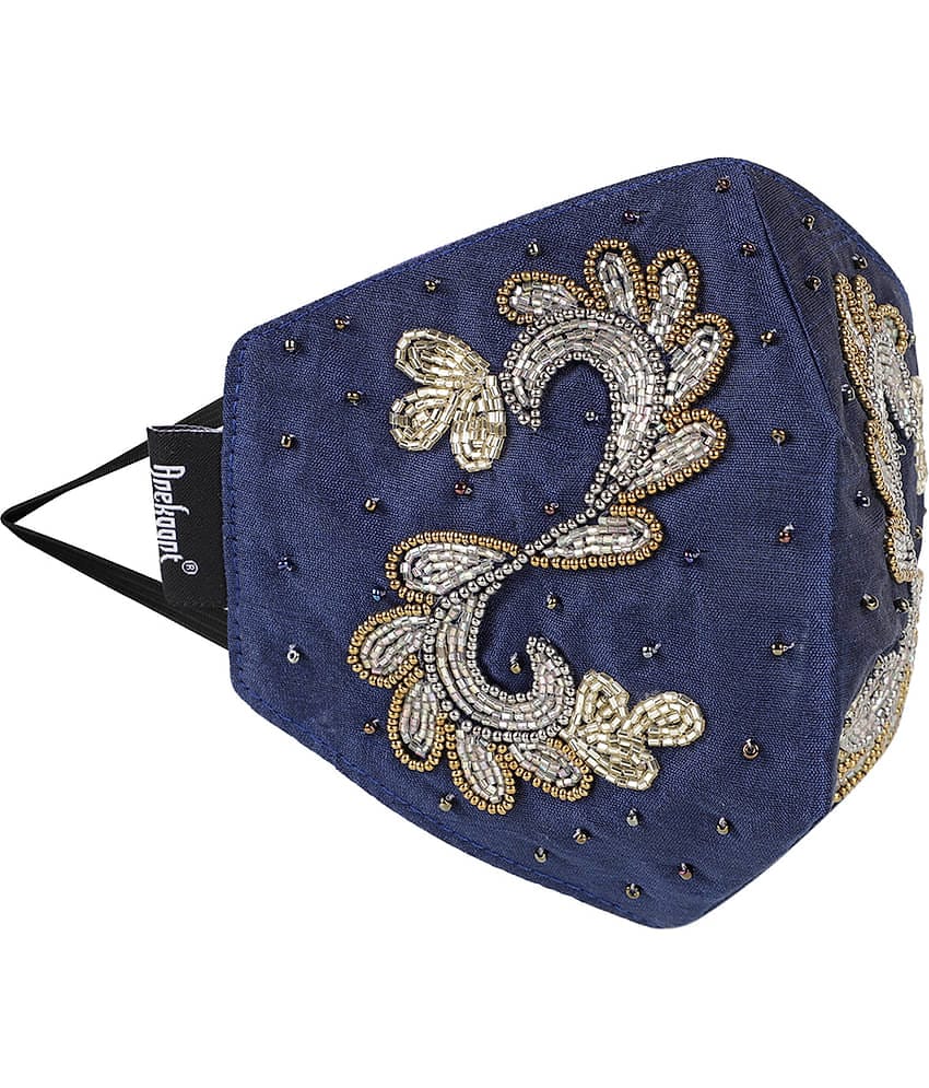 Anekaant - Navy Blue 3 Ply Mask ( Pack of 1 )
