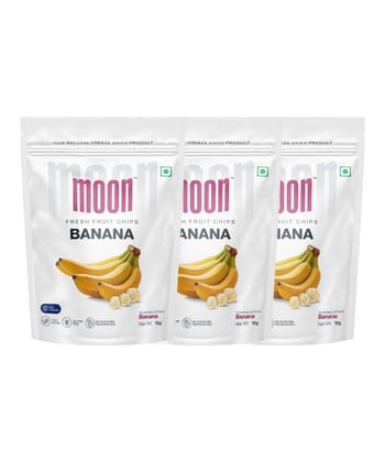 Moon Freeze Dried Banana Chips, 16 gm - Pack of 3