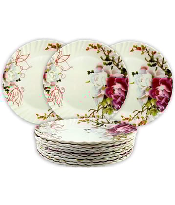 Inpro 12 Pcs Melamine Multi Color Half Plate