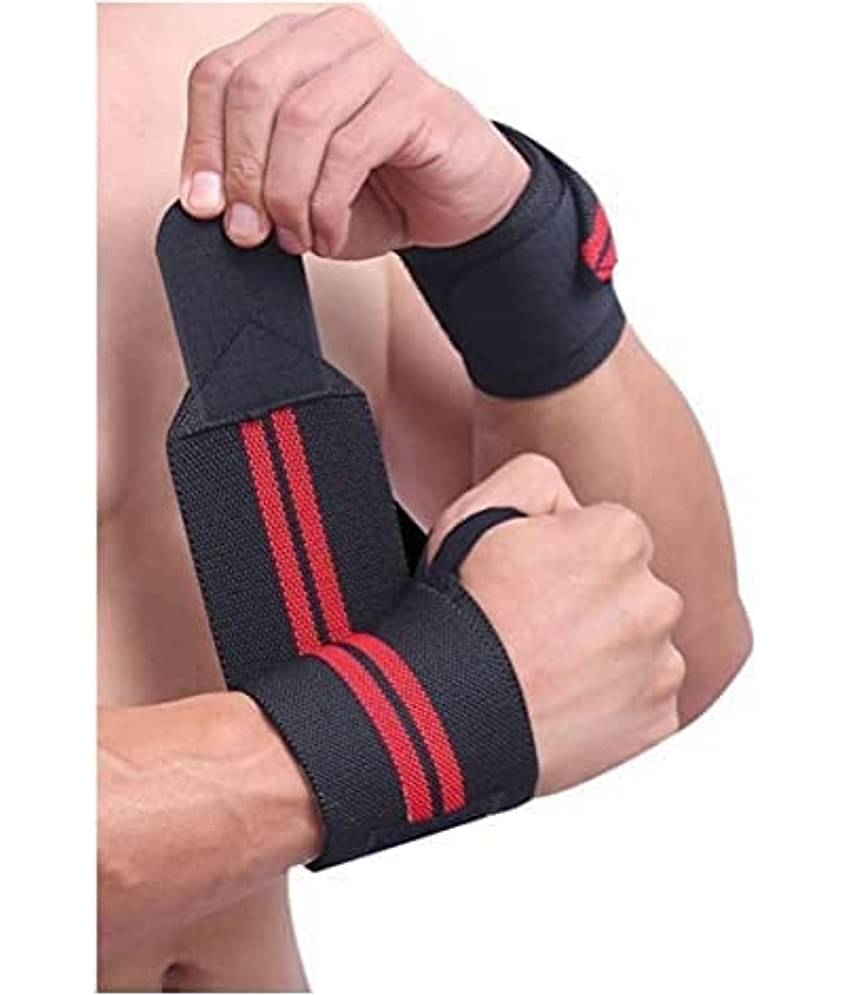 Wrist Band for Men & Women, Wrist Supporter for Gym Wrist Wrap, Straps Gym Accessories for Men for Hand Grip & Wrist Support While Workout & muscle relaxation, Pack of 1