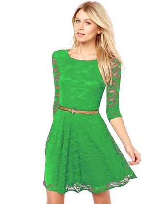 Fancy Exclusive Bollywood Designer Green Dress