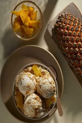 Caramelized Pineapple  Ice Cream