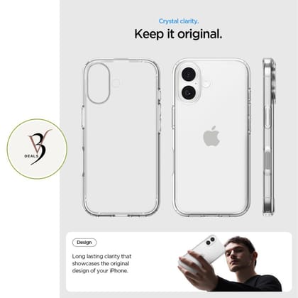 V3Deals Crystal Clear Hard Transparent Back Cover Compatible with iPhone 17 | Rigid Poly Carbonate Case | Raised Camera Protection Bump | Non-Yellowing Durable Phone Case (iPhone 17)