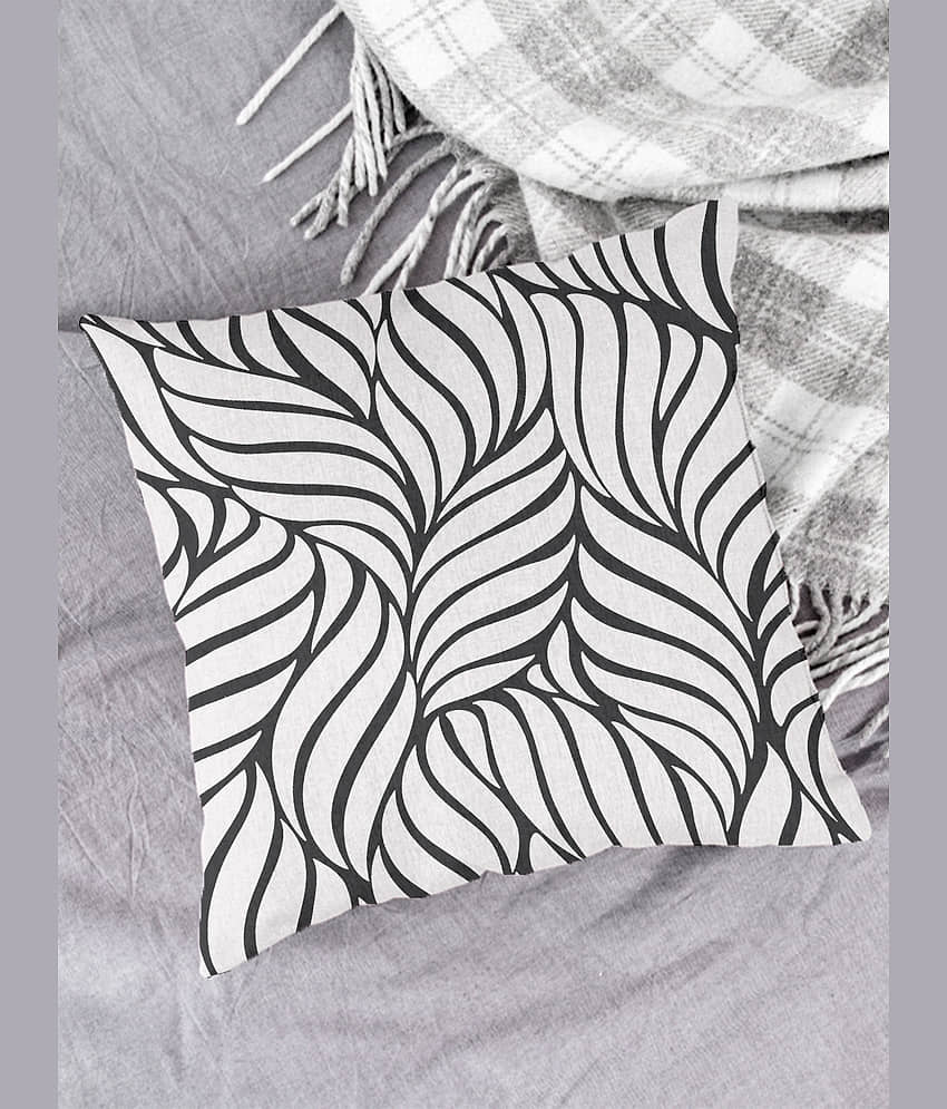 Houzzcode - Water Repellent White Polyester Pillow Covers 40x40x3 ( Pack of 1 )