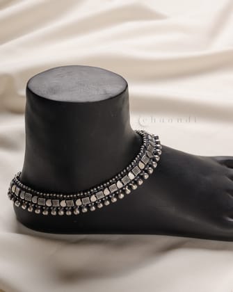 Silver Anklets CHA072 (Pair)