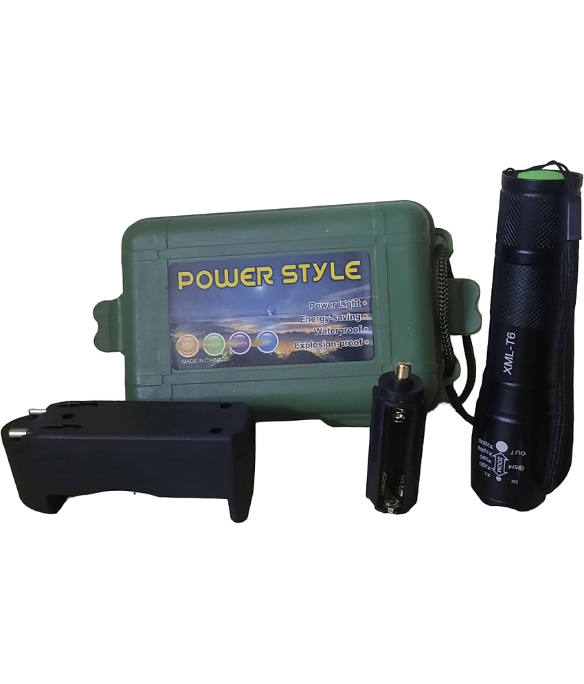 BIG USB RECHAREABLE LED TORCH WITH CHARGER