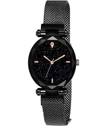 Renaissance Traders - Black Metal Analog Womens Watch