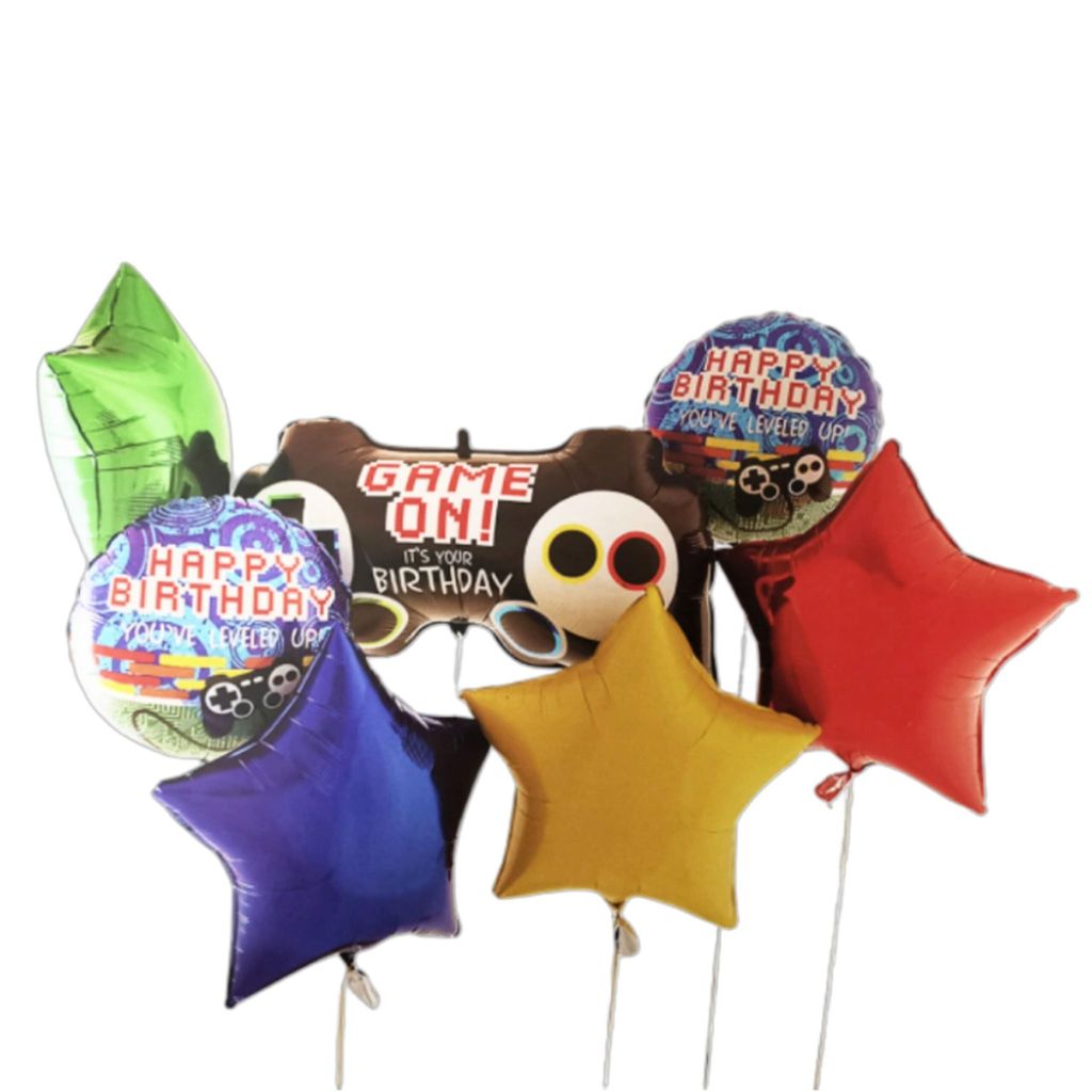 Level Up Game Ballon Set - 7PC - Party and Festive Needs | Buy online on ZillyBuy