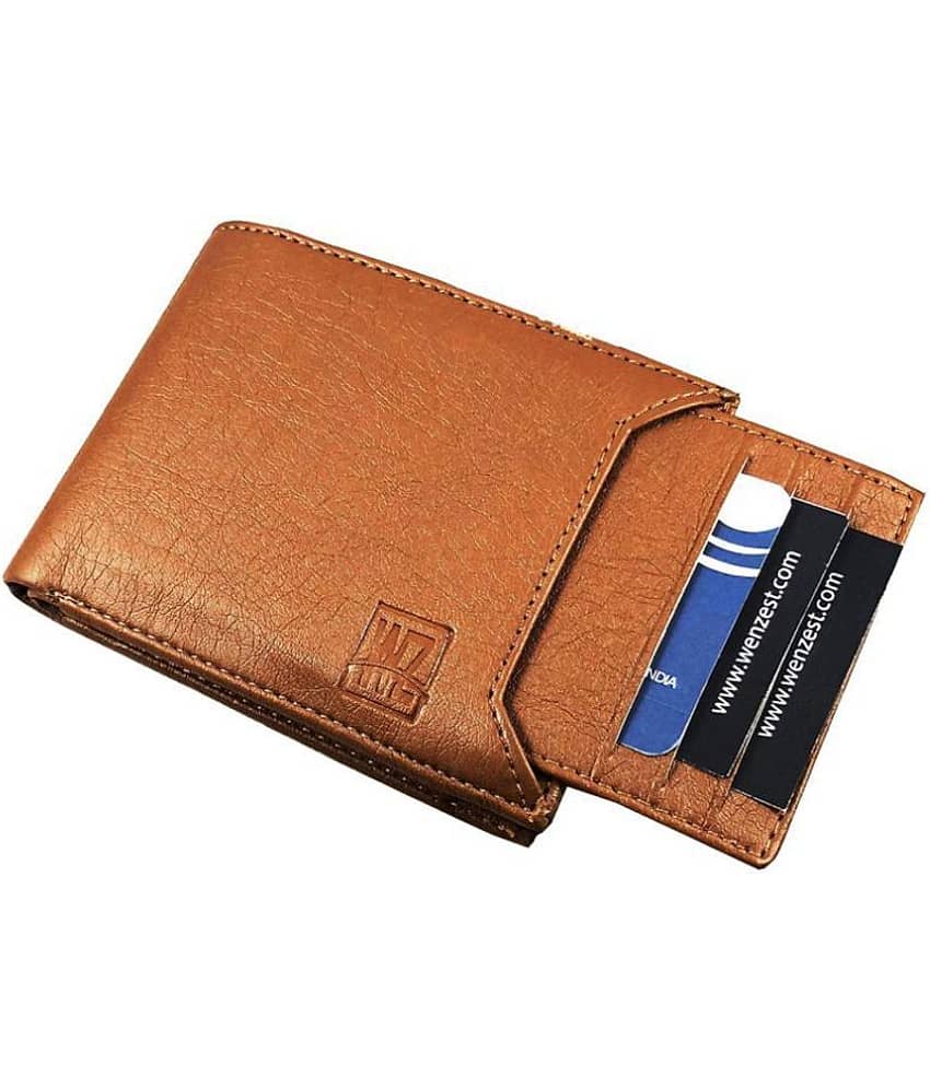 WENZEST PU Tan Formal Short Wallet