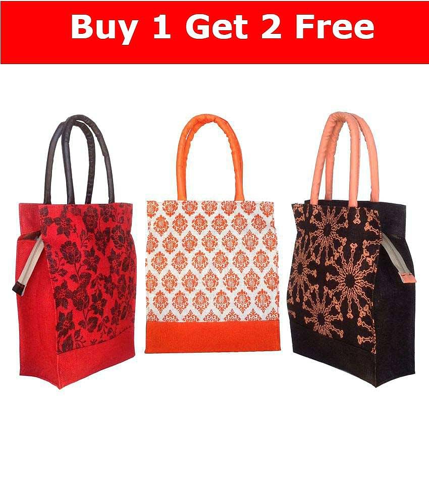 Foonty - Multicolor Jute Lunch Bag