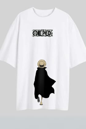 One Piece Black- Unisex Oversized T-Shirt-XS-S