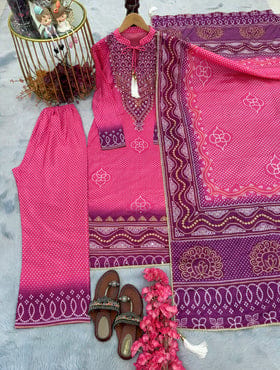 Designer Party Wear Look Pure Chinon Silk Top Plazzo & Dupatta Set