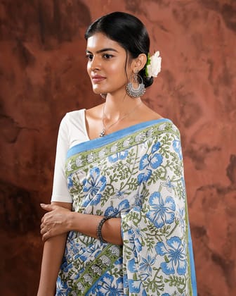 Jaipur Hand Block Print Saree