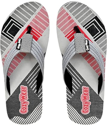 Cozy Wear - Grey Men's Thong Flip Flop