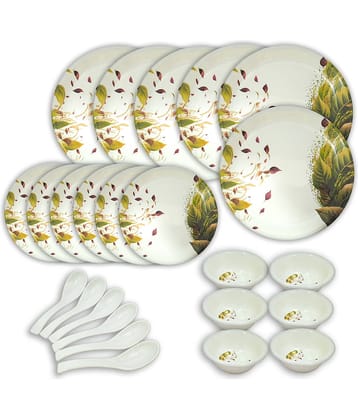 Inpro - Multicolor Melamine Dinner Set ( Pack of 24 )