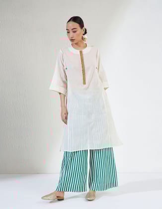 Off White Green Stripe Pant Farah Set-XS