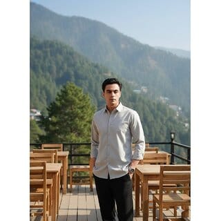 Casualbud Maroon Men's Cotton Regular Fit Shirt