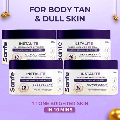 Instalite Detan Wipe-off cream 200g (Pack of 4) Instalite Detan Wipe-off cream 200g (Pack of 4) - Instalite Detan Wipe-off cream 200g (Pack of 4)