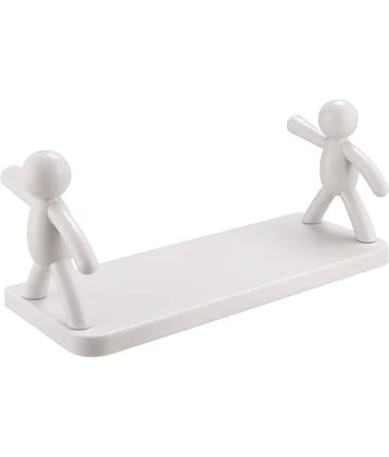 GEEO - White Plastic Wall mount Stand ( Pack of 1 )