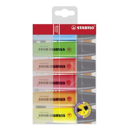 Stabilo | Boss | Highlighter | Wallet Of 6 Colors