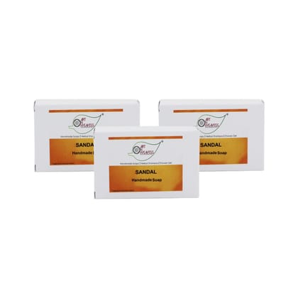 Artnweavess Sandal Handmade Soap NT, 100 gm - Pack of 3