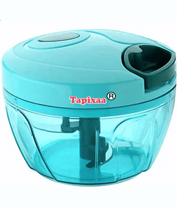 Tapixaa Vegetable Chopper Multicolor Virgin Plastic Mannual Chopper 350 ml ( Pack of 1 )