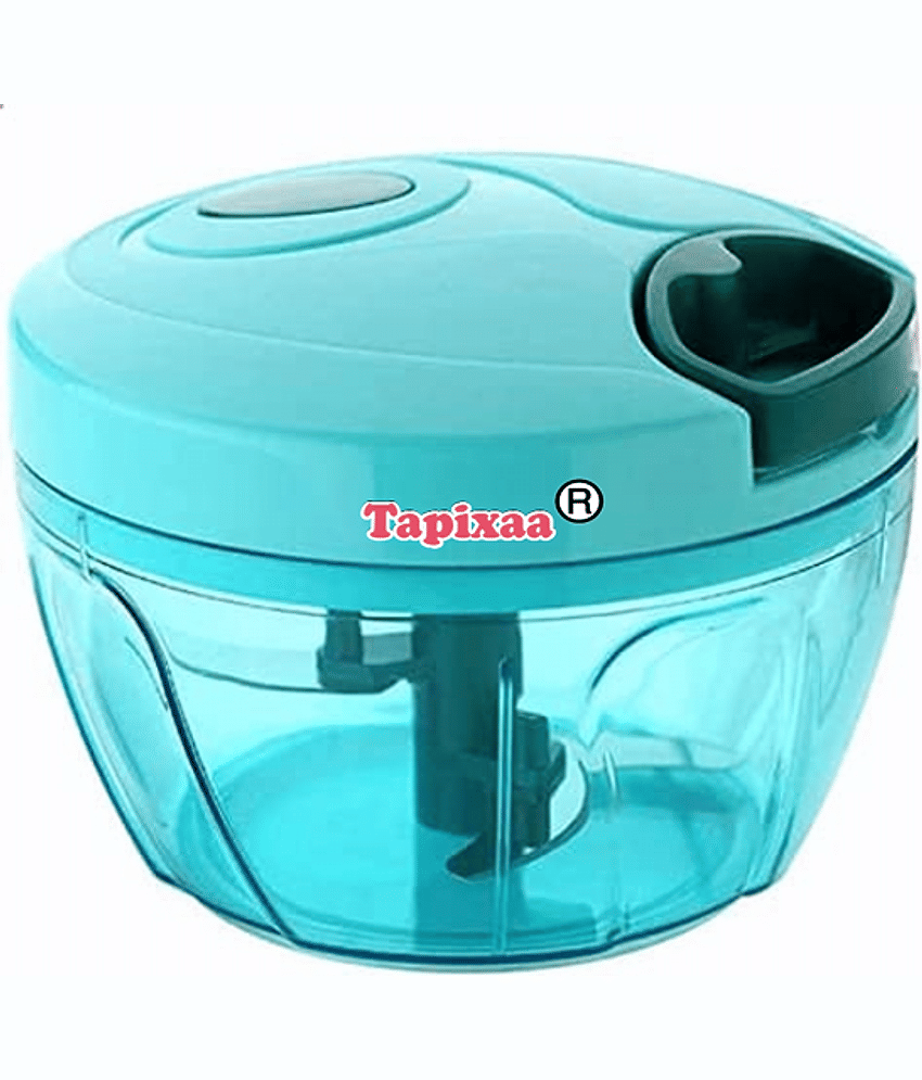Tapixaa Vegetable Chopper Multicolor Virgin Plastic Mannual Chopper 350 ml ( Pack of 1 )