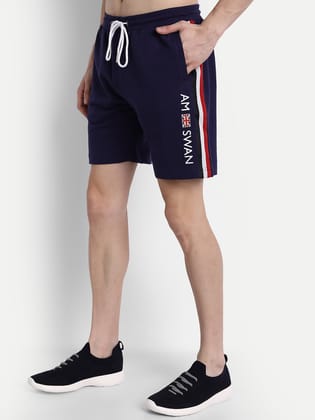 Mens Premium Cotton Printed Shorts-M