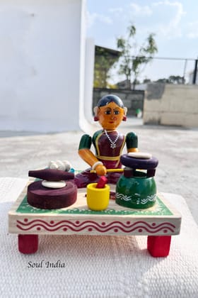 Handcrafted GI TAGGED Etikoppaka Village Lady