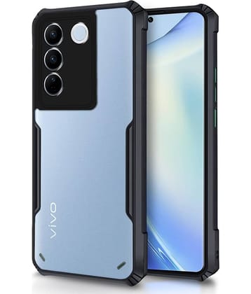 Case Vault Covers Shock Proof Case Compatible For Polycarbonate Vivo V27 ( Pack of 1 )