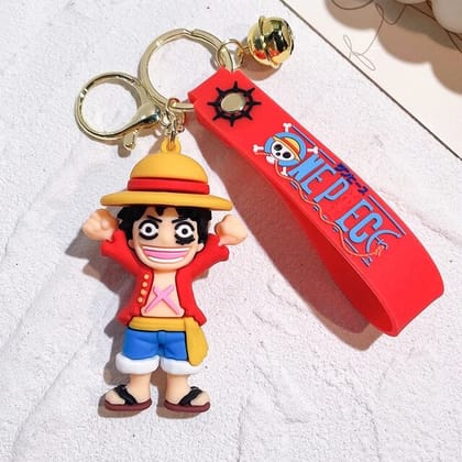 One Piece Monkey D. Luffy Figure Keychain - Single Piece-Style A