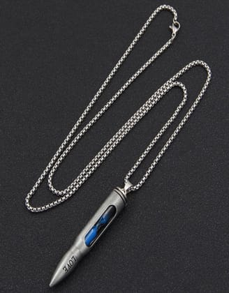 Timer Bullet Pendant-Without Chain / Silver