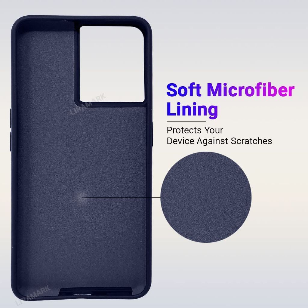 LIRAMARK Liquid Silicone Soft Back Cover Case for OnePlus Nord 2T 5G / 1+Nord 2T 5G