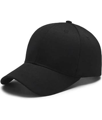 Alamos Pack of 1 Cotton Men's Cap ( Black )